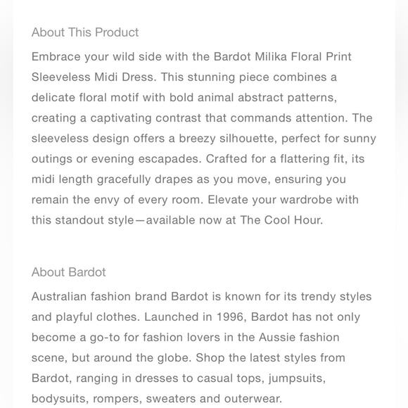 Bardot Milika Midi Dress in Animal Abstract - Picture 2 of 5